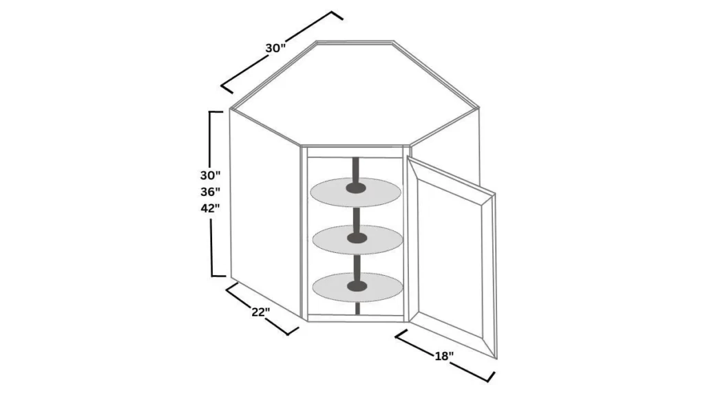 Lazy Susan Wall Cabinet Dimensions